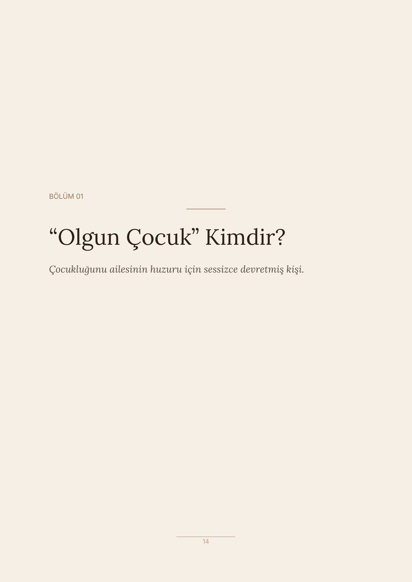 Olgun Çocuğun Defteri — Sayfa 14